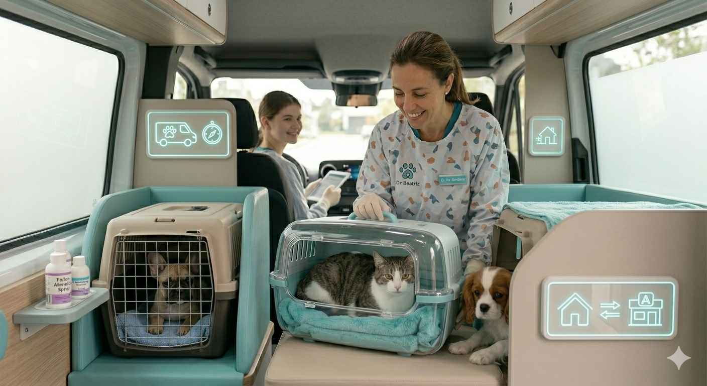 Foto demonstrativa de um atendimento de Taxi Pet.